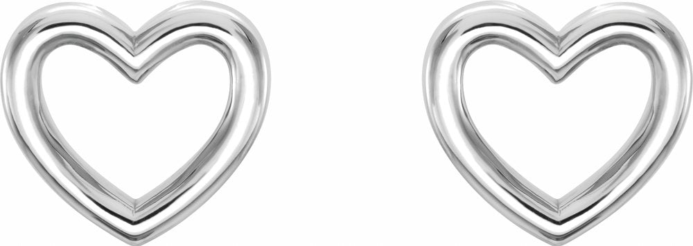 Sterling Silver Heart Earrings