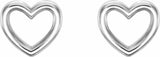 Sterling Silver Heart Earrings