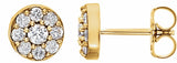 14K Yellow Gold 3/8 CTW Lab-Grown Diamond Earrings