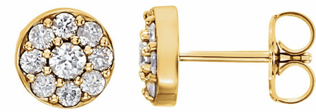 14K Yellow Gold 3/8 CTW Lab-Grown Diamond Earrings