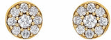 14K Yellow Gold 3/8 CTW Lab-Grown Diamond Earrings