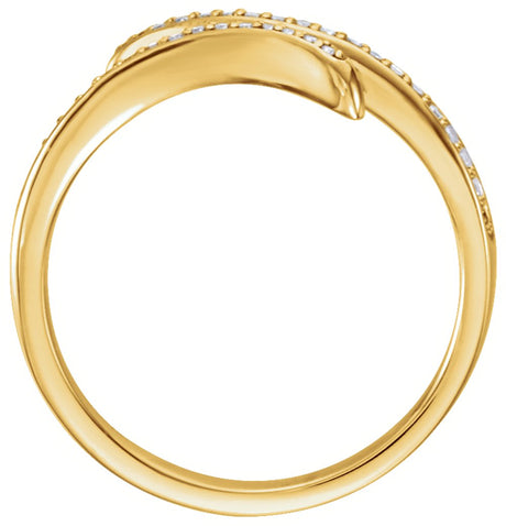 14K Yellow 1/8 CTW Natural Diamond Ring