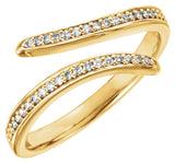 14K Yellow 1/8 CTW Natural Diamond Ring