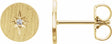 14K Yellow Gold .02 CTW Natural Diamond Earrings