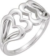 Sterling Silver Heart Ring