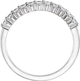 14K White 1 CTW Natural Diamond Anniversary Band