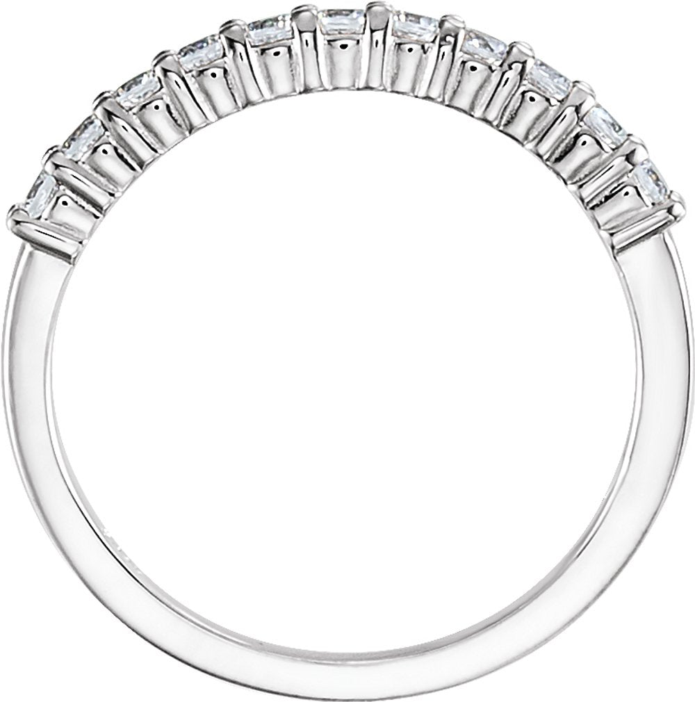 14K White Gold 1/5 CTW Natural Diamond Anniversary Band