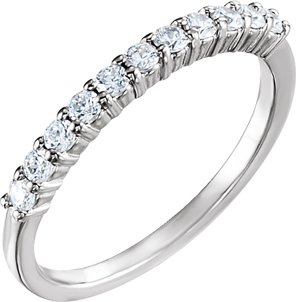 14K White 1/3 CTW Natural Diamond Anniversary Band