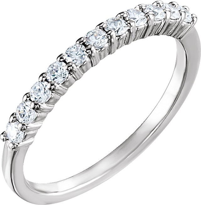 14K White Gold 1/3 CTW Natural Diamond Anniversary Band