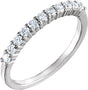14K White Gold 1/3 CTW Natural Diamond Anniversary Band