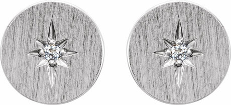 Platinum .02 CTW Natural Diamond Earrings