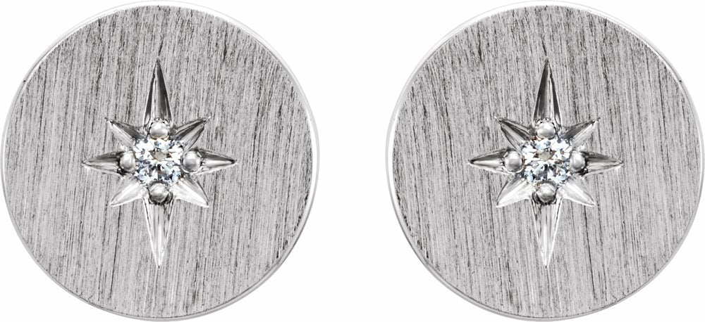 Platinum .02 CTW Natural Diamond Earrings