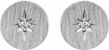 Platinum .02 CTW Natural Diamond Earrings