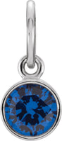 Sterling Silver Posh Mommy® Imitation Blue Sapphire Charm/Pendant