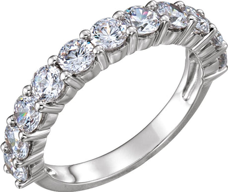 Platinum 1/2 CTW Natural Diamond Anniversary Band