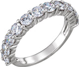 Platinum 1/2 CTW Natural Diamond Anniversary Band