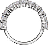 14K White 1/2 CTW Natural Diamond Anniversary Band