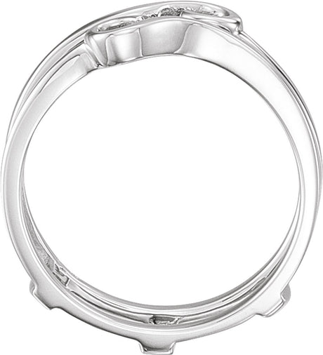 14K White Ring Guard