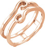 14K Rose Gold Ring Guard