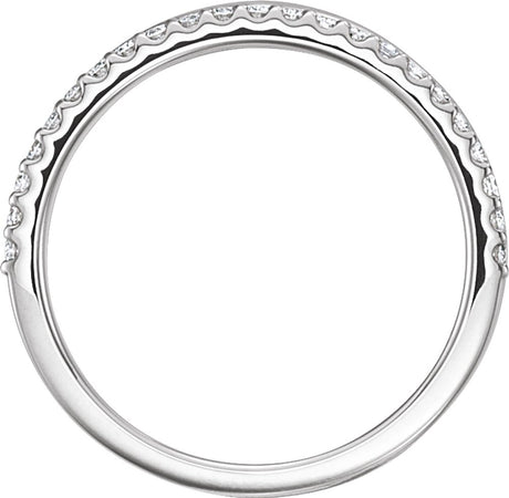 14K White Gold 1/5 CTW Natural Diamond Criss-Cross Ring
