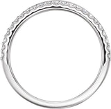 14K White Gold 1/5 CTW Natural Diamond Criss-Cross Ring
