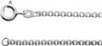 Rhodium-Plated Sterling Silver 2 mm Box 18" Chain 