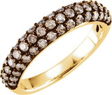 14K Yellow 1 1/6 CTW Natural Brown Diamond Ring