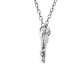 14K White Branch Bar 16-18" Necklace