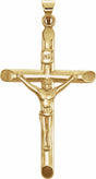 14K Yellow Gold 35x22 mm Crucifix Pendant