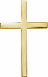 14K Yellow 17.4x11.1 mm Cross Pendant