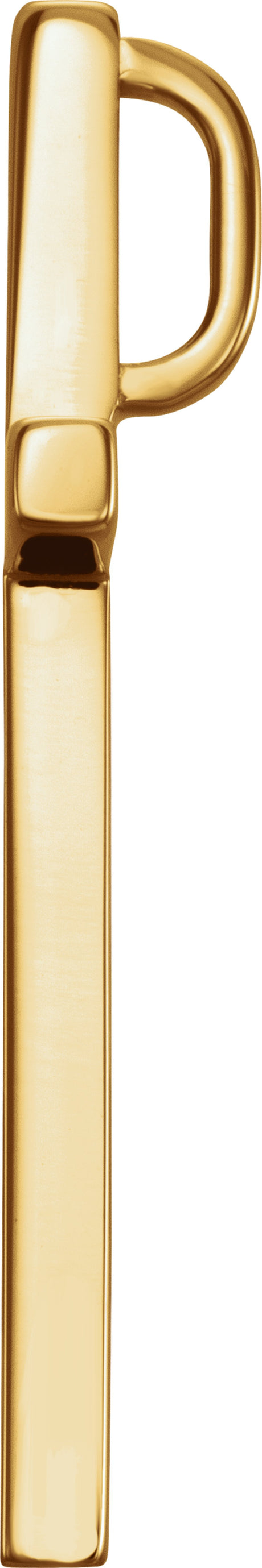 14K Yellow Gold 25.7x15.7 mm Cross Pendant