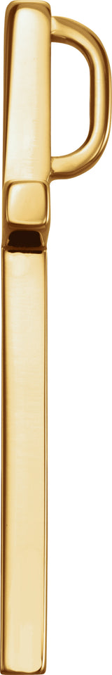 18K Yellow Gold 25.7x15.7 mm Cross Pendant