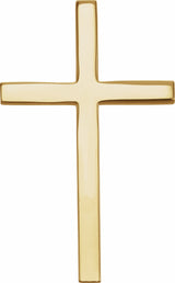 14K Yellow 29.5x18.2 mm Cross Pendant