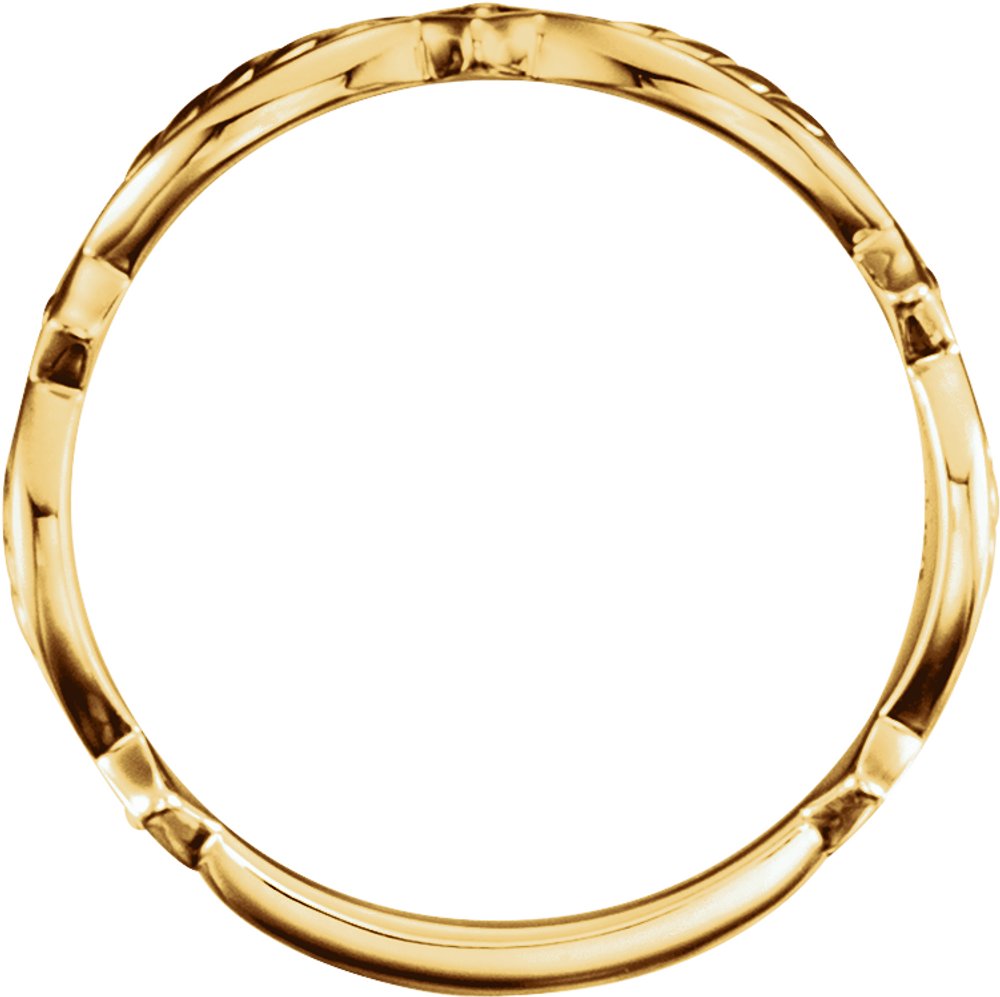 14K Yellow Stackable Ring
