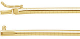 14K Yellow Gold 3 mm Omega 16" Chain