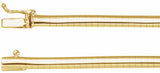 14K Yellow Gold 4 mm Omega 18" Chain