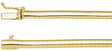 14K Yellow Gold 4 mm Omega 18" Chain