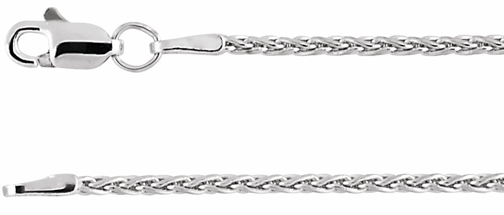 Sterling Silver 1.5 mm Wheat 16" Chain