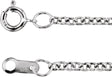 18K White Gold 1.5 mm Cable 18" Chain
