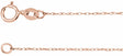 14K Rose Gold .75 mm Rope 20" Chain