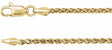 14K Yellow Gold 2 mm Diamond-Cut Wheat 7" Chain 