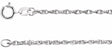 14K White Gold 1.5 mm Rope 18" Chain
