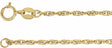 14K Yellow Gold 1.75 mm Rope 7" Chain