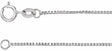 14K White Gold .75 mm Box 20" Chain