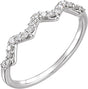 14K White Gold 1/5 CTW Natural Diamond Stackable Ring