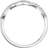 14K White Gold 1/5 CTW Natural Diamond Stackable Ring