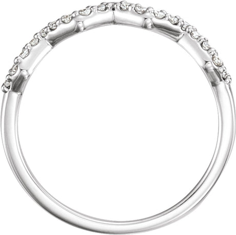 14K White Gold 1/5 CTW Natural Diamond Stackable Ring