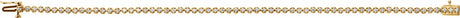 14K Yellow Gold 1 CTW Natural Diamond Line 7" Bracelet 