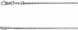 Sterling Silver Diamond-Cut Wheat 16" Chain