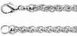 Sterling Silver 4 mm Wheat 8" Chain
